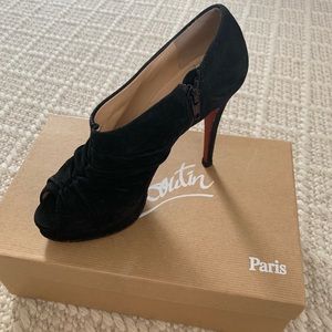 Christian Louboutin Peep Toe Booties